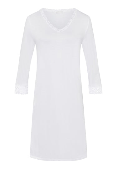 77162 Moments 3/4 Slv Nightgown 100cm - 101 White